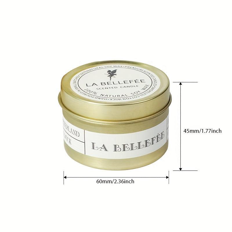 Smoke Fragrance Soy Wax Metal Cans Lavender Christmas Scented Candles