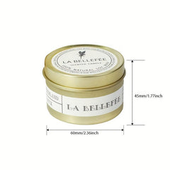 Smoke Fragrance Soy Wax Metal Cans Lavender Christmas Scented Candles