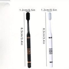 2 Soft Manual Toothbrushes with Soft Bristles for Deep Cleaning Oral Care
