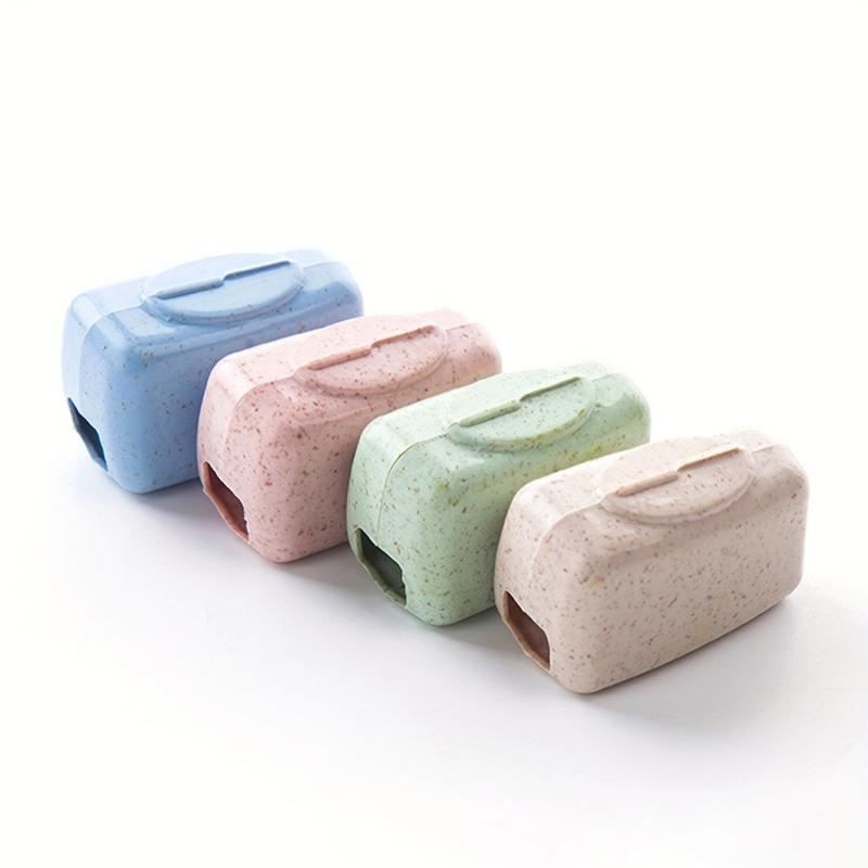 4pcs Toothbrush Head Cover Case Storage Box Bathroom Accessories
