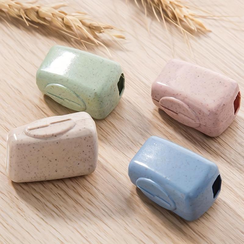 4pcs Toothbrush Head Cover Case Storage Box Bathroom Accessories