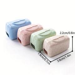 4pcs Toothbrush Head Cover Case Storage Box Bathroom Accessories