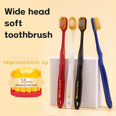 4pcs Soft Manual Toothbrushes For Deep Cleaning Oral Care Adults
