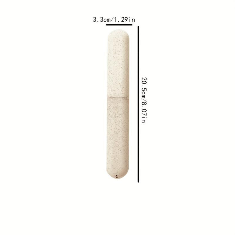 Wheat Straw Toothbrush Storage Container Box for Travel