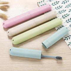 Wheat Straw Toothbrush Storage Container Box for Travel