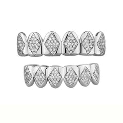 Iced Out Teeth Grillz for Hip Hop & Halloween
