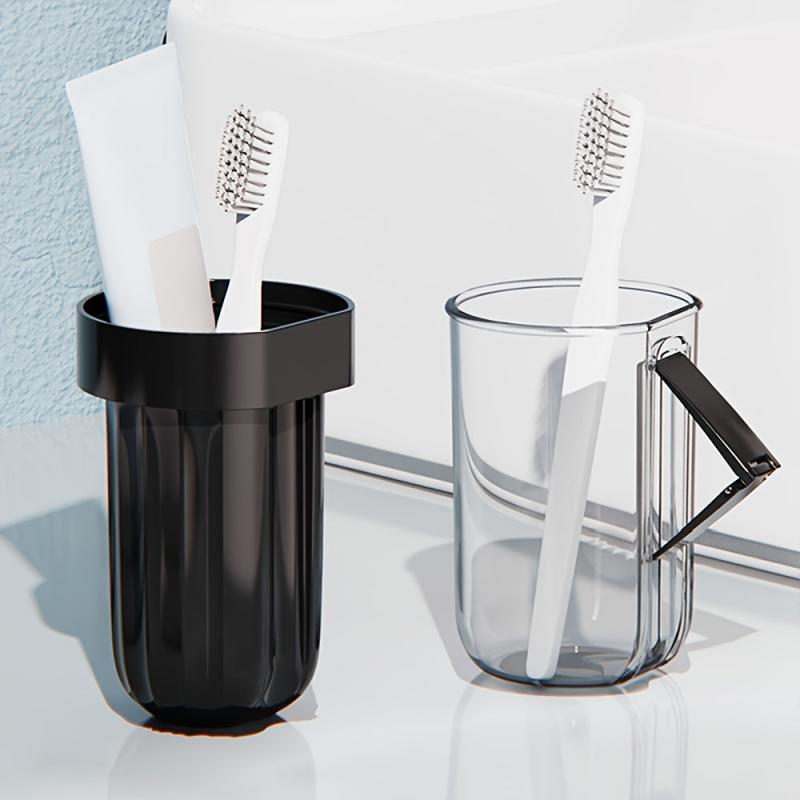 Gargle Cup With Handle for Mouthwash Toothbrush Holder