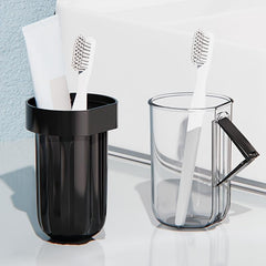 Gargle Cup With Handle for Mouthwash Toothbrush Holder