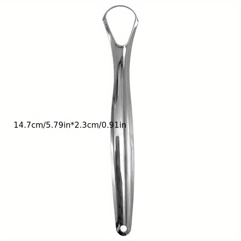 Tongue Scraper Reduce Bad Breath Oral Care Stainless Steel Cleaners
