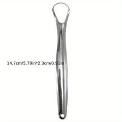 Tongue Scraper Reduce Bad Breath Oral Care Stainless Steel Cleaners