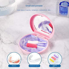 Denture Aligner Mouthguard Storage Case Box Holder Cleaner
