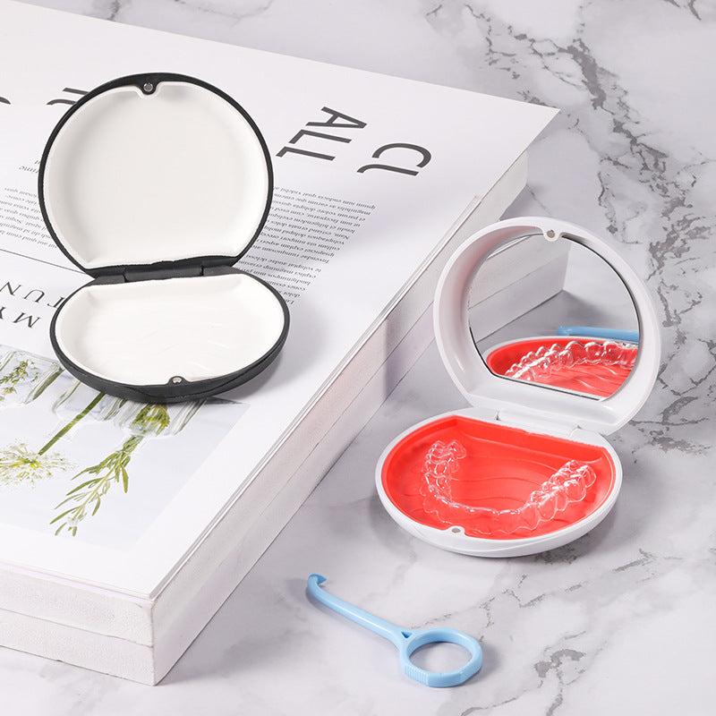 Denture Aligner Mouthguard Storage Case Box Holder Cleaner