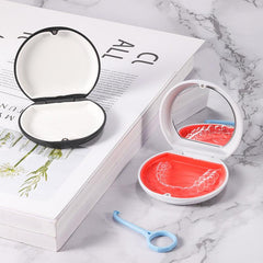 Denture Aligner Mouthguard Storage Case Box Holder Cleaner