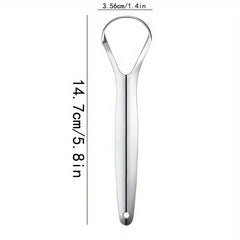 3pcs Tongue Scraper Stainless Steel Oral Care Tool for Bad Breath