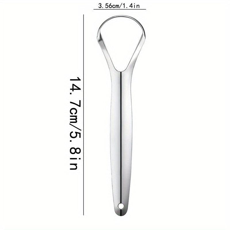 3pcs Tongue Scraper Stainless Steel Oral Care Tool for Bad Breath