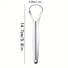 3pcs Tongue Scraper Stainless Steel Oral Care Tool for Bad Breath
