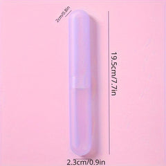 2pcs Toothbrush Storage Case Portable Travel Mouthwash Brushing Cup