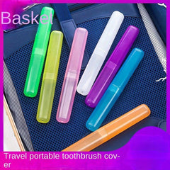 2pcs Toothbrush Storage Case Portable Travel Mouthwash Brushing Cup