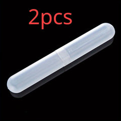 2pcs Toothbrush Storage Case Portable Travel Mouthwash Brushing Cup