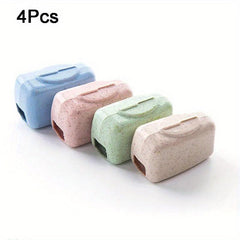 Portable Toothbrush Head Covers for Travel, Hiking, Camping - 5 Pack