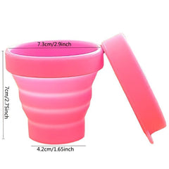 1 Pc Allforhome Silicone Portable Toothbrush Cup Folding Collapsible Travel Cup