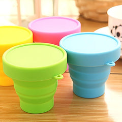1 Pc Allforhome Silicone Portable Toothbrush Cup Folding Collapsible Travel Cup