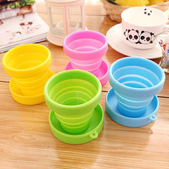 1 Pc Allforhome Silicone Portable Toothbrush Cup Folding Collapsible Travel Cup