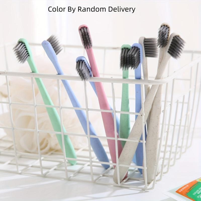 Colorful Soft Toothbrushes for Deep Oral Care, 10-pack