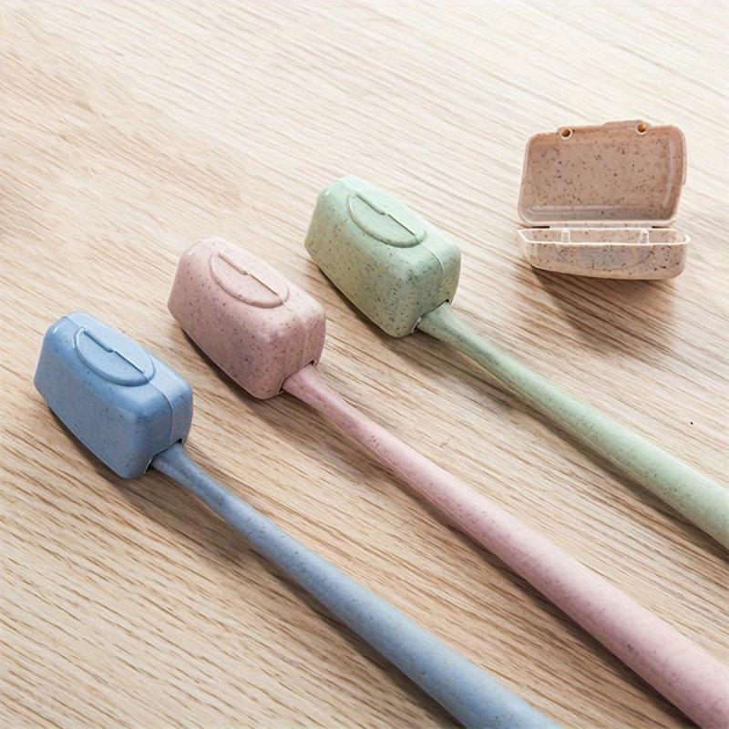 4pcs Portable Toothbrush Head Cover Case Storage Box Toothbrush Protector Cap