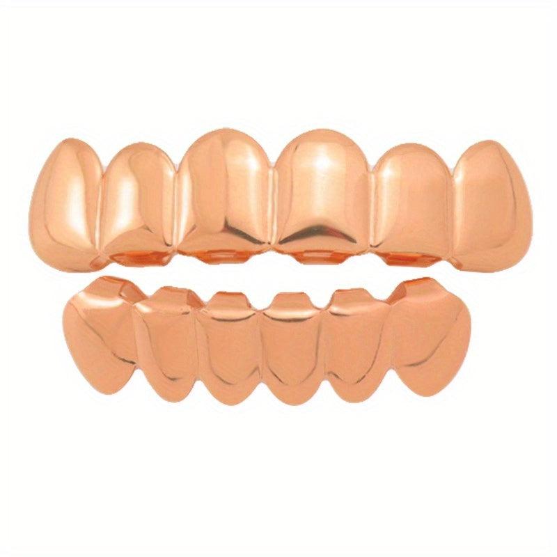 Iced Out Teeth Grillz Top And Bottom, Halloween Jewelry Gift