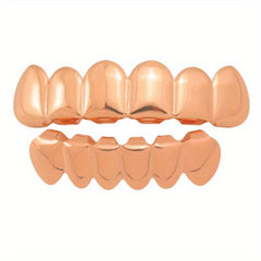 Iced Out Teeth Grillz Top And Bottom, Halloween Jewelry Gift