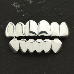 Iced Out Teeth Grillz Top And Bottom, Halloween Jewelry Gift