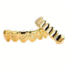 Iced Out Teeth Grillz Top And Bottom, Halloween Jewelry Gift