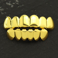 Iced Out Teeth Grillz Top And Bottom, Halloween Jewelry Gift