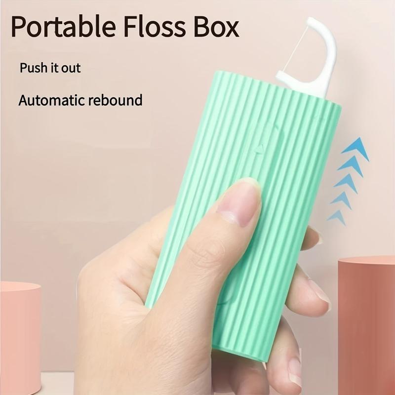 Portable Dental Floss Storage Box & Picks Dispenser