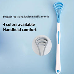 Silicone Tongue Scraper Oral Care Tool Adults