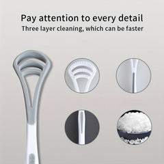 Silicone Tongue Scraper Oral Care Tool Adults