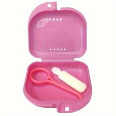 Denture Aligner Case Mouthguard Box Holder False Teeth Storage Container