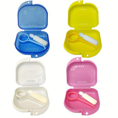 Denture Aligner Case Mouthguard Box Holder False Teeth Storage Container