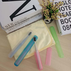 4pcs Toothbrush Storage Case Portable Travel Toothbrush Holder