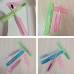 4pcs Toothbrush Storage Case Portable Travel Toothbrush Holder