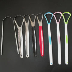 Stainless Steel Tongue Scraper for Oral Care - Reduce Bad Breath