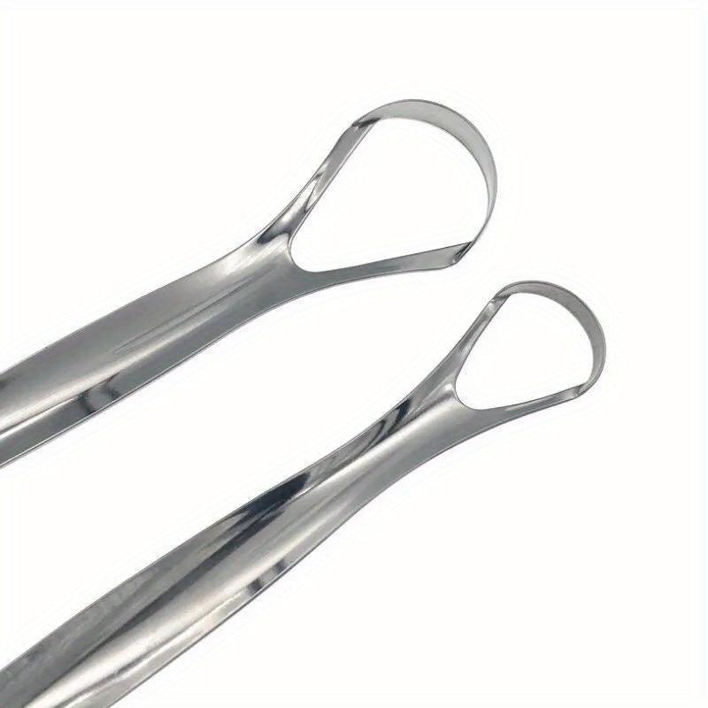 Stainless Steel Tongue Scraper for Oral Care - Reduce Bad Breath
