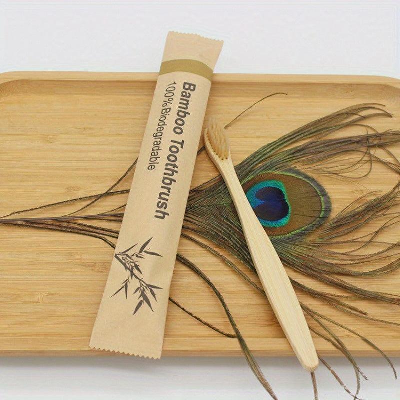 11pcs Bamboo Toothbrushes Soft Bristles Deep Clean Oral Care Daily Life