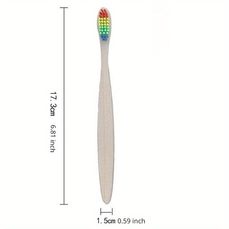 11pcs Bamboo Toothbrushes Soft Bristles Deep Clean Oral Care Daily Life