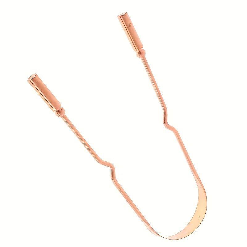 Copper U-shaped Tongue Scraper Reduce Bad Breath Oral Care Tool