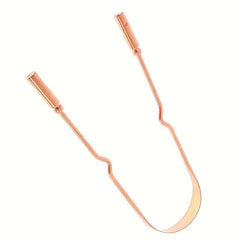 Copper U-shaped Tongue Scraper Reduce Bad Breath Oral Care Tool