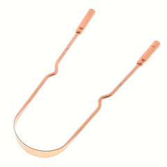 Copper U-shaped Tongue Scraper Reduce Bad Breath Oral Care Tool
