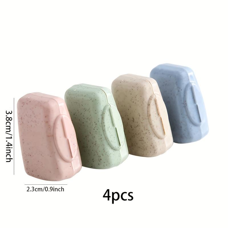 4pcs Toothbrush Head Cover Case Storage Box Toothbrush Protector Cap Holder