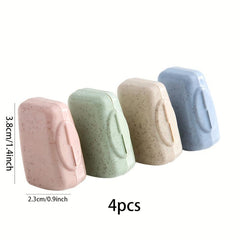 4pcs Toothbrush Head Cover Case Storage Box Toothbrush Protector Cap Holder